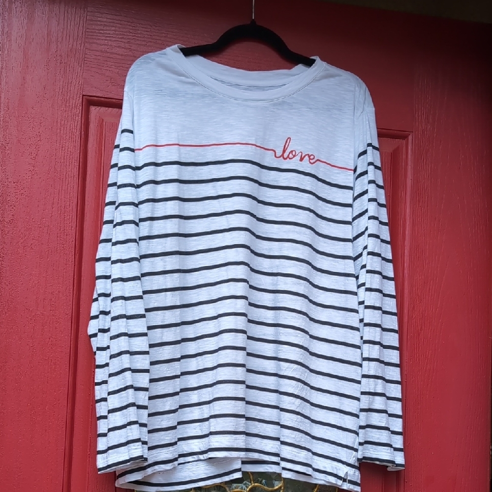 LOFT White Plus Size Tee
